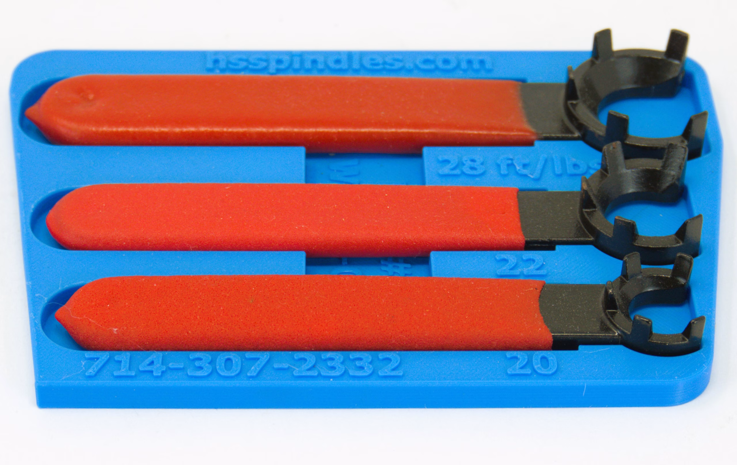 Castle Wrench Set, 3 Piece Flat, P/N MN-3-F - Image 2
