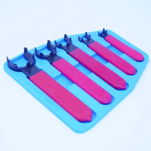 Castle Wrench Set, 5 Piece Flat, P/N MN-5-F