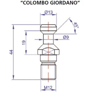 ISO30 Pullstud DIN 69872 Colombo Style P/N PS-F-C